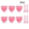 Heart-Shaped Mask Mixing Bowl & Scraper Set | 6 or 12 Pc Mask Mixing Bowl Set QXL 6Set
