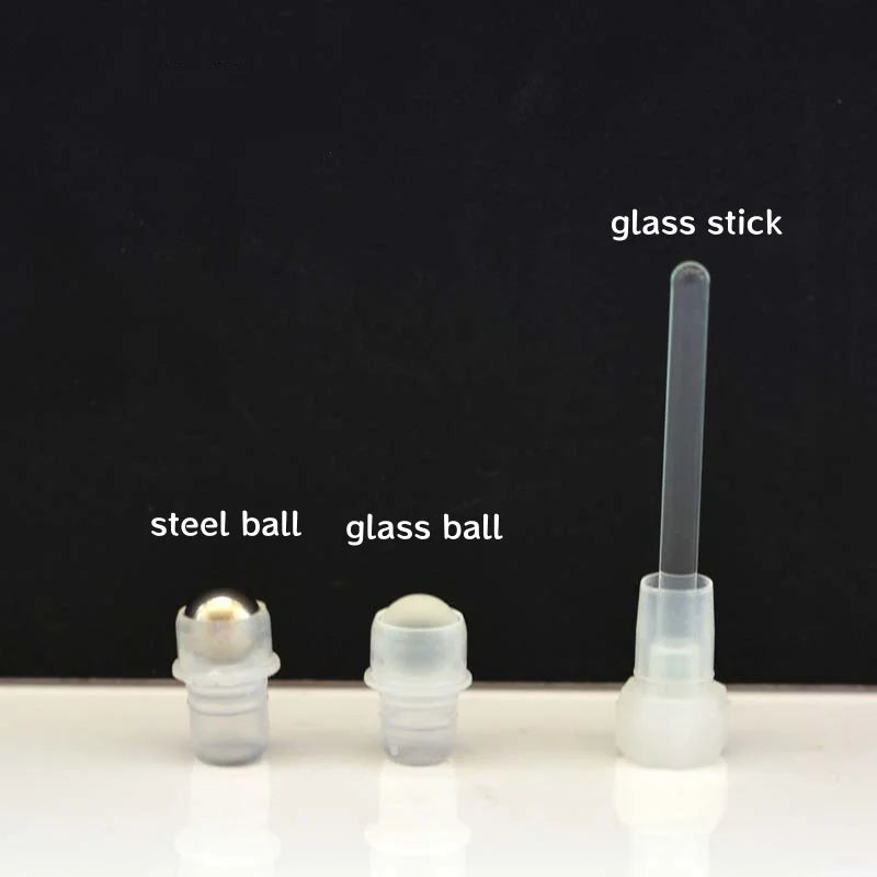 Glass Roll-On Bottle 3/6/12ml | Refillable Essential Oil Vial Roll-On Glass Bottle QXL