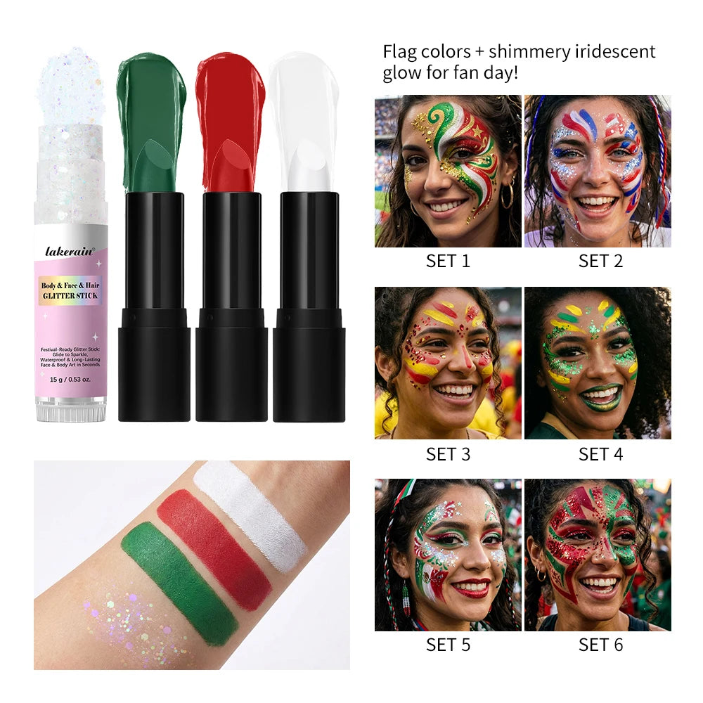 Eye Black Face Paint Stick | Waterproof Sports Body Paint Face & Body Paint QXL