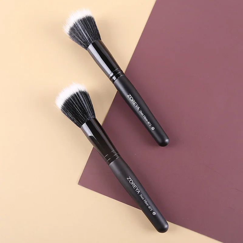 Fluffy Blush Blending Brush | Black Wooden Handle Makeup Blush Makeup Brush QXL