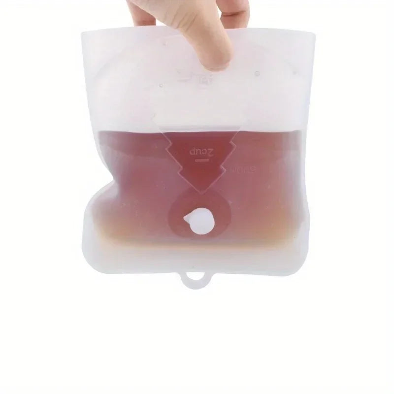Silicone Vacuum Self-Sealing Food Storage Bag | Microwave Safe Food Storage Bag QXL