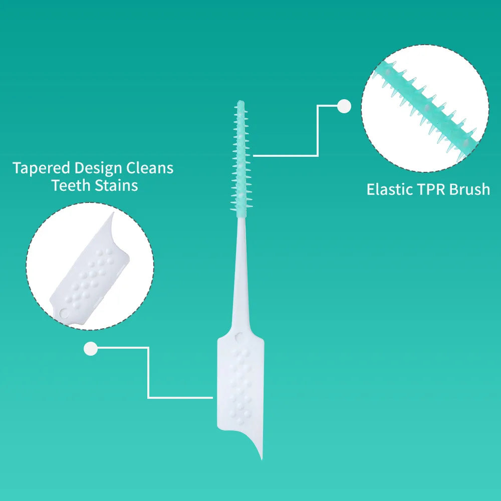 Silicone Interdental Brushes with Floss | 20/40/200 Pack Interdental Brush QXL