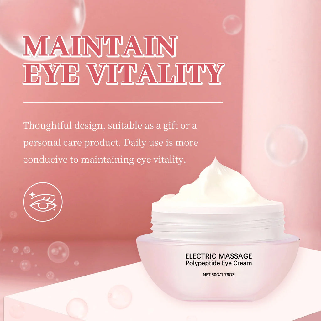 Electric Massage Polypeptide Eye Cream | Firming & Brightening 50g Eye Cream Massager QXL