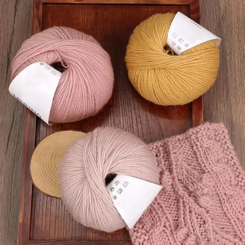 100% Merino Wool Yarn Ball | Worsted Knitting & Crochet Knitting Yarn QXL