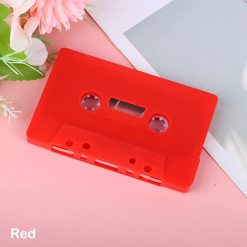 Blank Cassette Tape Shell | Empty Reel-to-Reel Case Cassette Tape Shell QXL Red