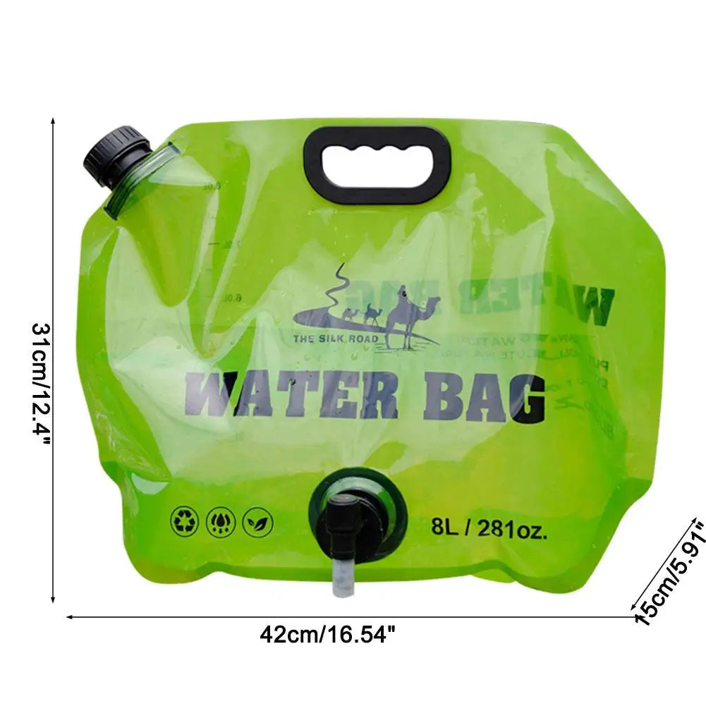 8L Foldable Camping Water Bag | Portable Collapsible Container Collapsible Water Container QXL