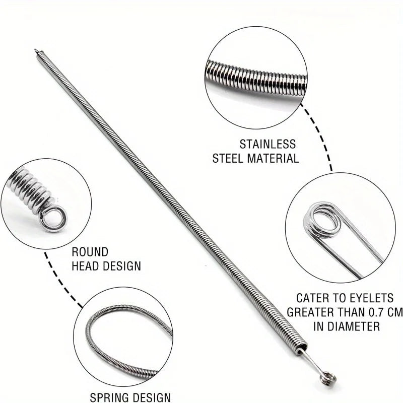 5-Pack Elastic Band Threader & Drawstring Puller Tool Set Sewing Threader Tool QXL