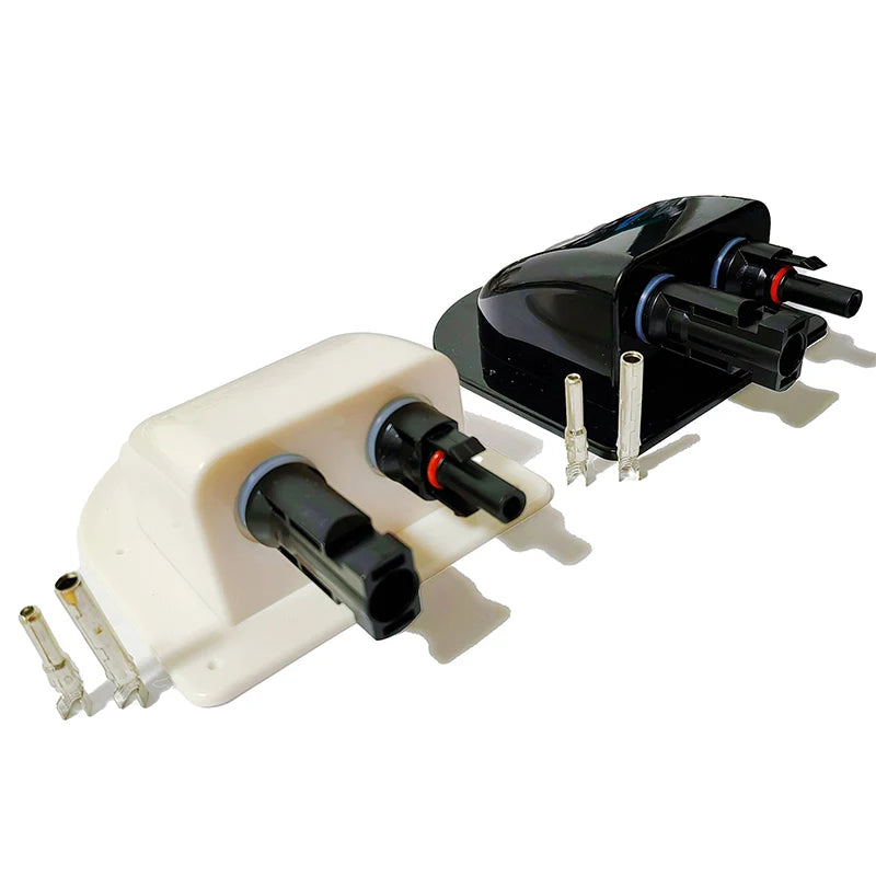 Solar Double Cable Entry Gland | Waterproof RV & Caravan Box Solar Cable Gland QXL