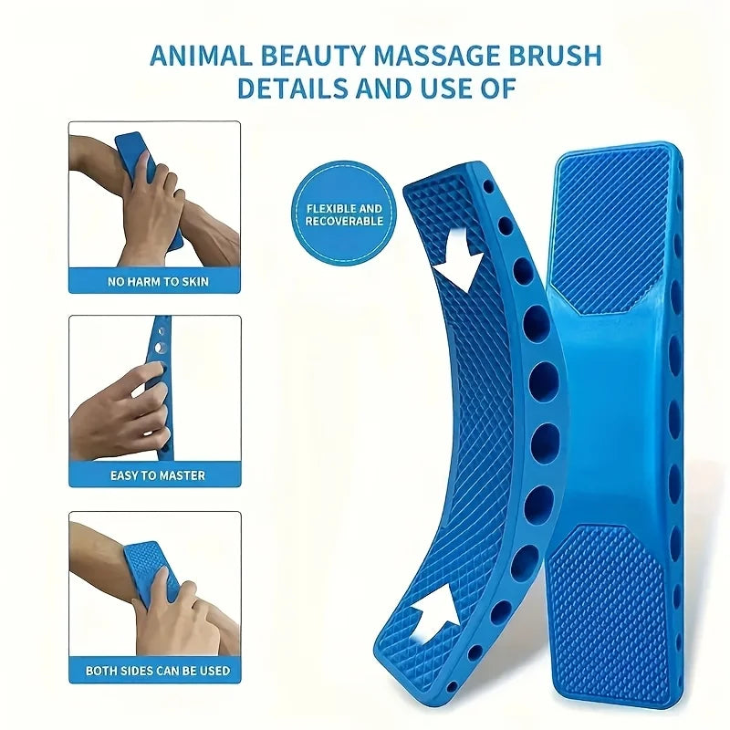 6-in-1 Horse Grooming Brush | Non-Slip Grip & Ventilated Horse Grooming Brush QXL