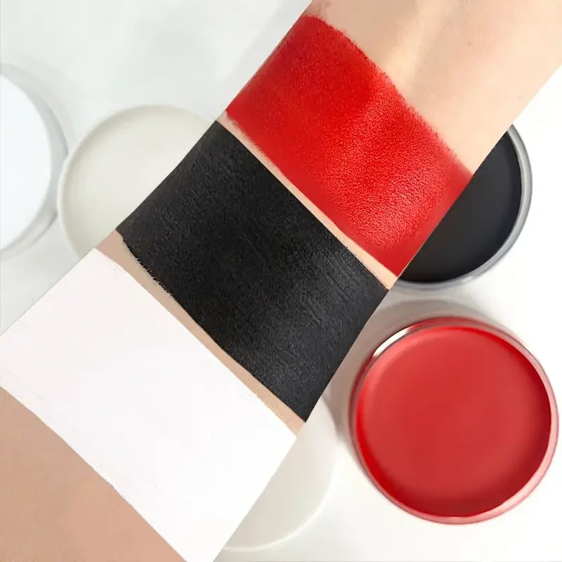 VERONNI 30g Face & Body Paint Set – Black White Red + Brush Face & Body Paint QXL