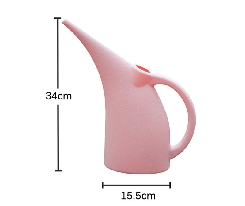 Long Spout Watering Can for Indoor Plants & Succulents Watering Can QXL Pink 2L