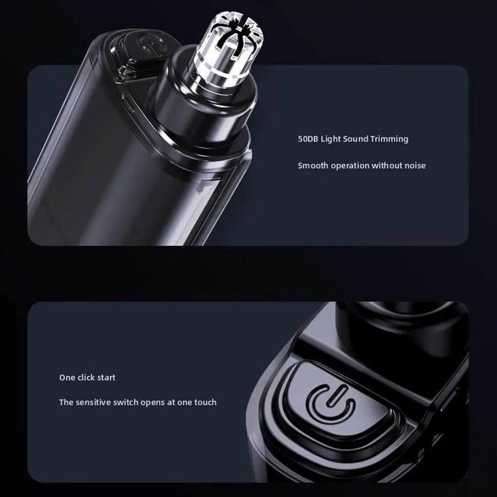 Rechargeable Electric Nose & Ear Hair Trimmer Mini Clipper Nose Hair Trimmer QXL