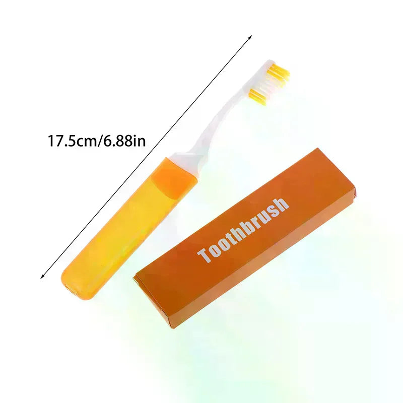 Foldable Travel Toothbrush with Case | Candy Colors 1 or 6 Pack Travel Toothbrush QXL