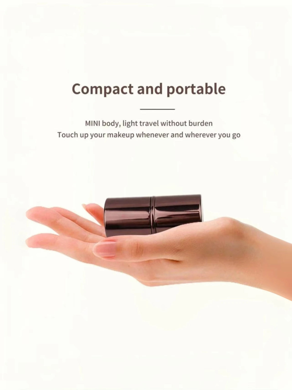 Retractable Foundation Brush with Cover | Ultra-Soft Nylon Foundation Makeup Brush QXL