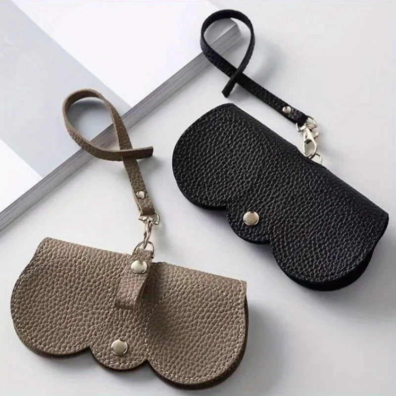 PU Leather Glasses Pouch | Retro Sunglasses Clip Case Eyewear Storage Case QXL