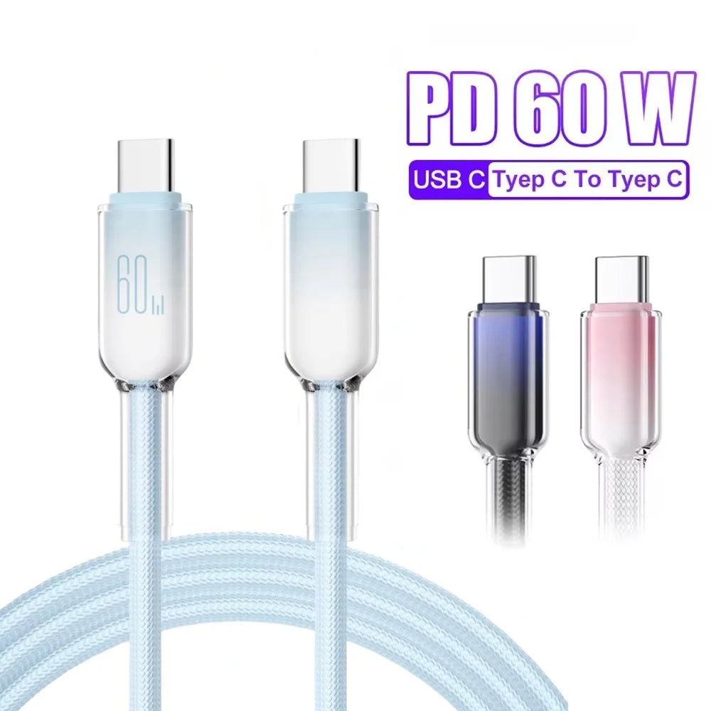 120W USB-C Fast Charging Cable | iPhone Samsung Xiaomi USB-C Charging Cable QXL