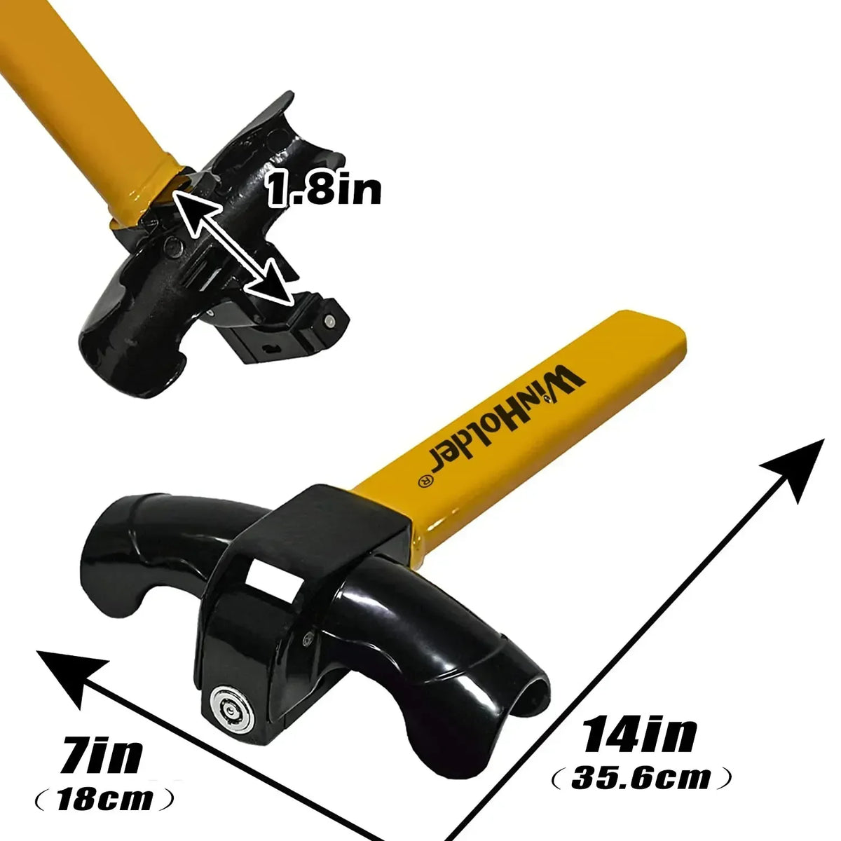 Universal T-Bar Steering Wheel Lock | Anti-Theft Security Steering Wheel Lock QXL