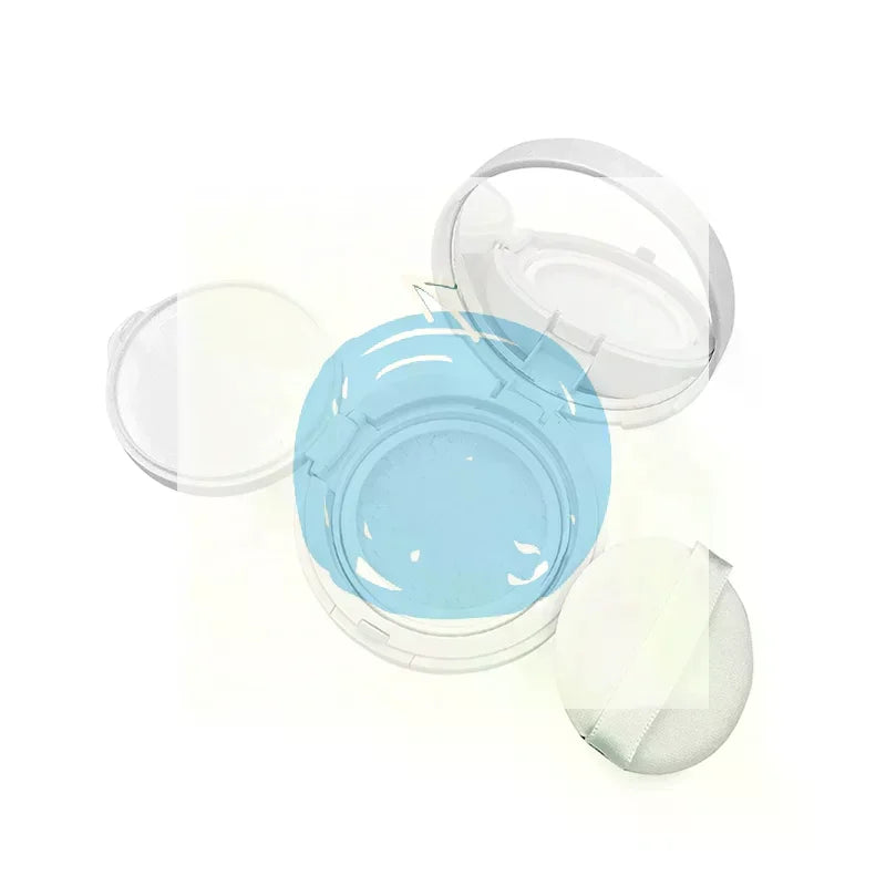 15g Empty Air Cushion Compact Case with Mirror & Puff Cosmetic Compact Case QXL