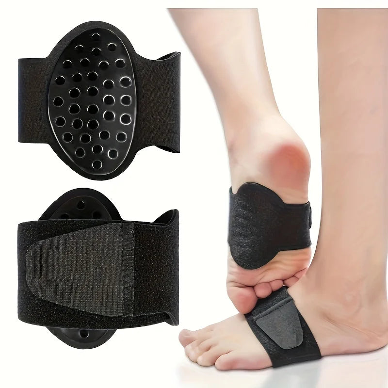 2-Pack Breathable Arch Support Foot Pads | Shock Absorption Arch Support Insoles QXL