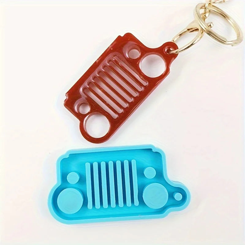 DIY Car Grill Keychain Silicone Resin Mold | Pendant Craft Silicone Resin Mold QXL