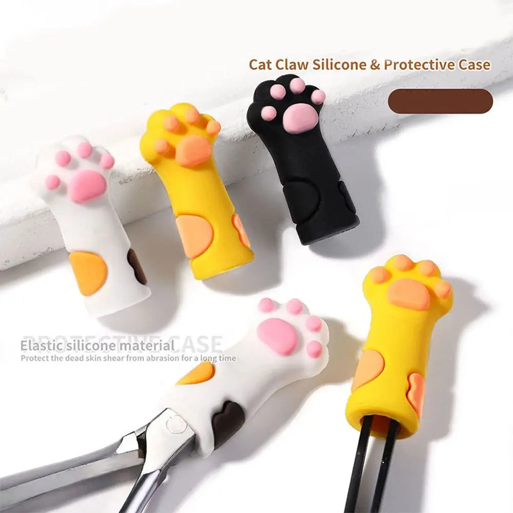 Silicone Cuticle Scissor Protective Cap | Cat Paw Cover Scissor Protective Cap QXL