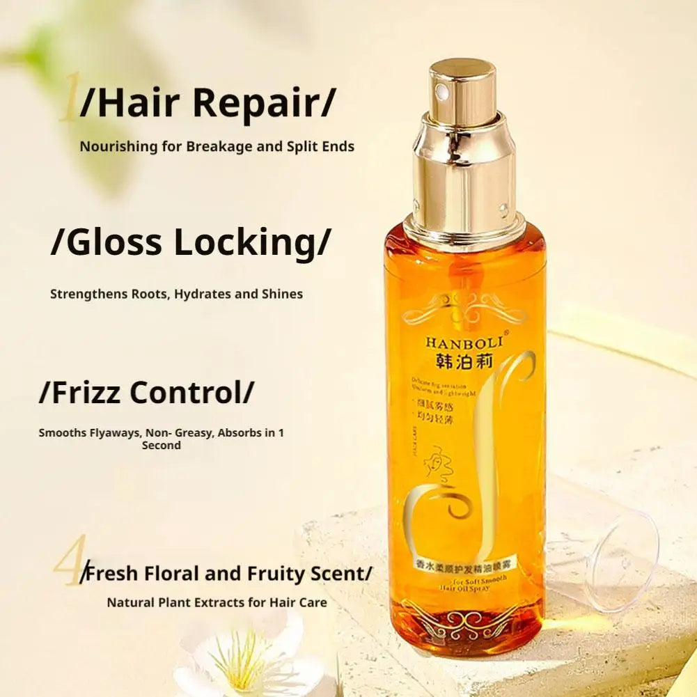 Essential Hair Oil Spray – No-Rinse Nourishing Mist 100ml Hair Oil Spray QXL
