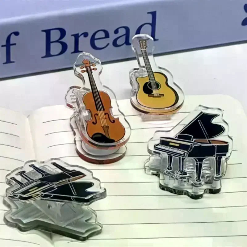 5-Pack Music Page Holder Clips | Piano & Guitar Book Marker Page Holder Clips QXL