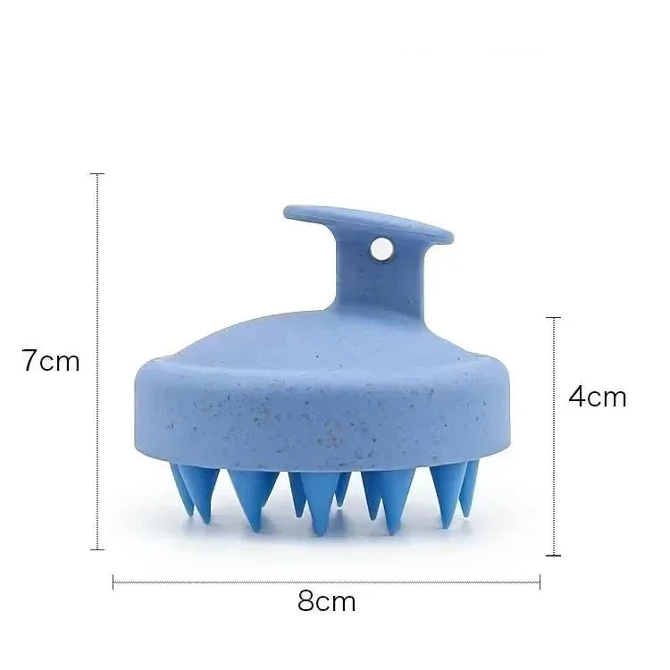 Silicone Scalp Massager Shampoo Brush | Hair Washing Comb Scalp Massage Brush QXL M39 Blue