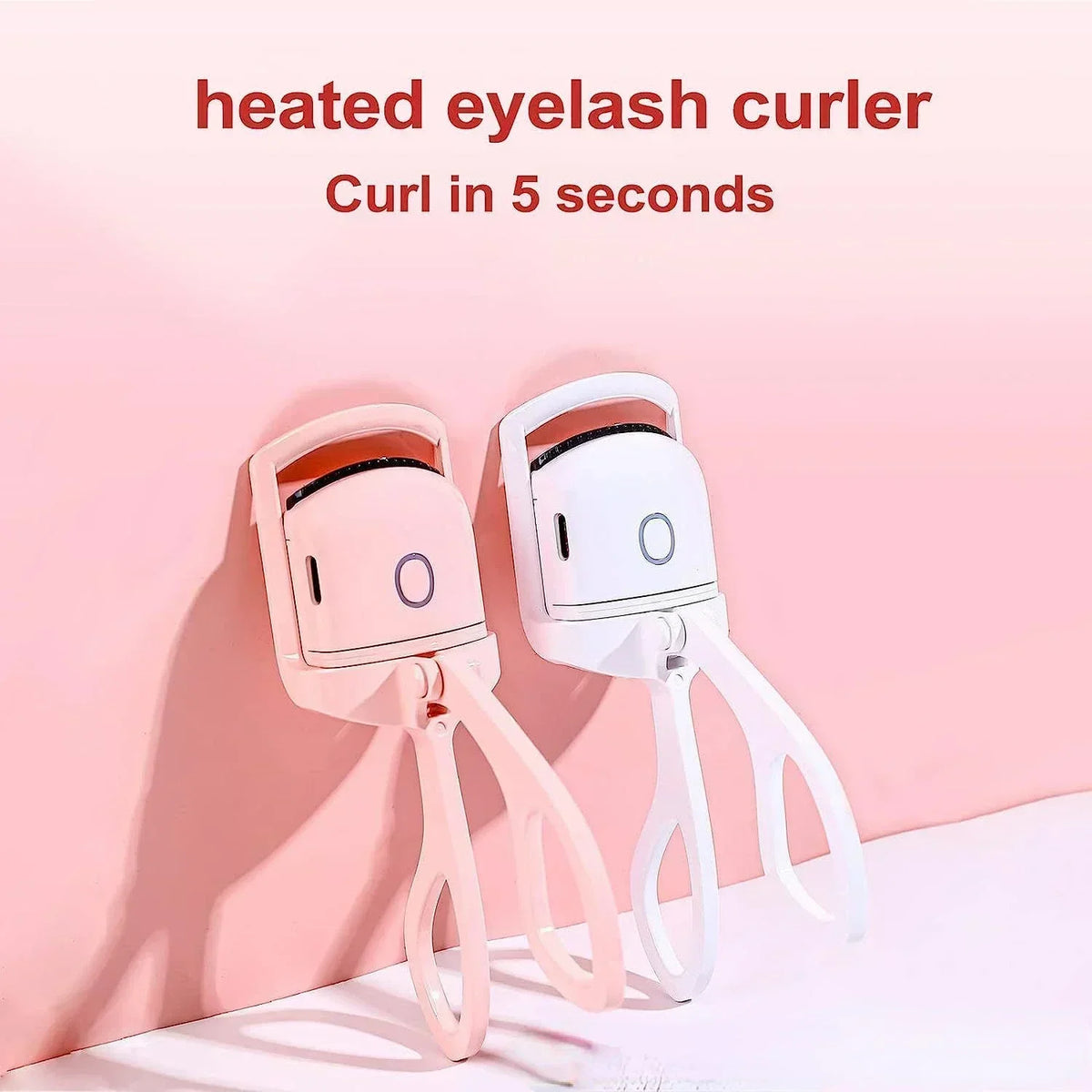 USB Rechargeable Electric Eyelash Curler | Quick Heat Portable Electric Eyelash Curler QXL White