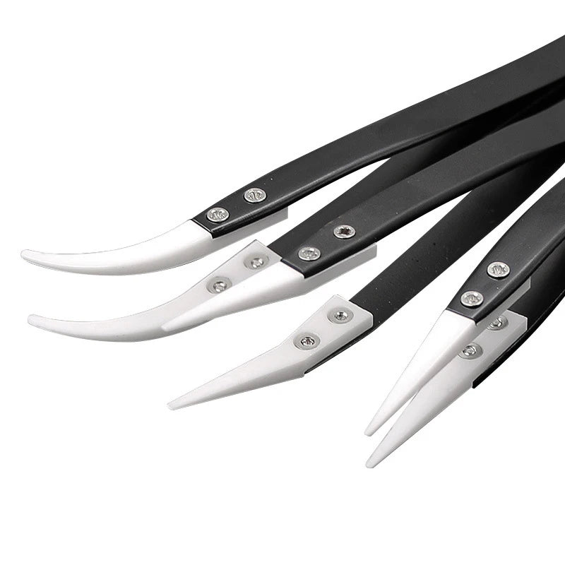 Anti-Static Ceramic Precision Tweezers | ESD Safe Repair Tool Precision Tweezers QXL