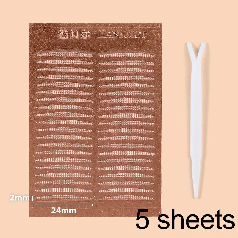 Invisible Double Eyelid Tape Stickers | Natural Look 5-Sheet Eyelid Tape Stickers QXL Slender style