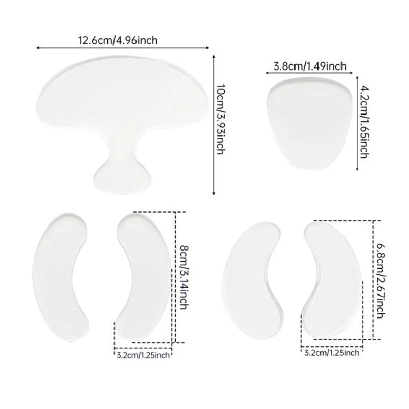 Reusable Silicone Anti-Wrinkle Face Patches | Skin Smoothing Anti-Wrinkle Patches QXL