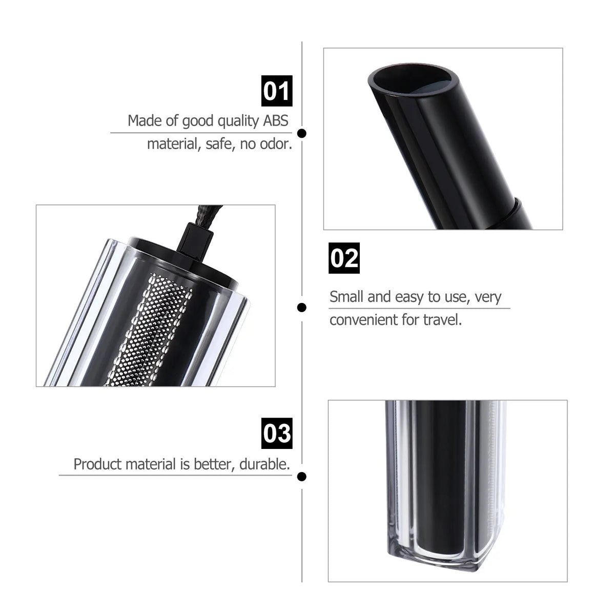 4-Pack Empty Refillable Lipstick Tubes | Bevel DIY Lip Balm Lipstick Storage Tube QXL