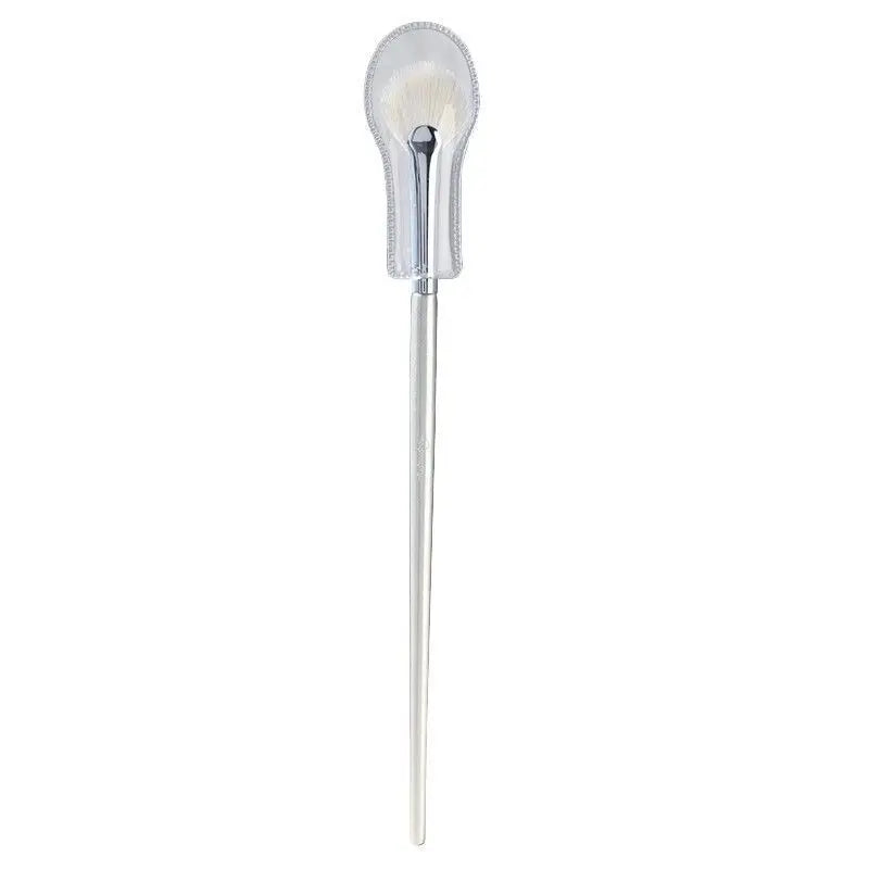 Fan-Shaped Goat Hair Highlighter Brush | Contour Makeup Highlighter Makeup Brush QXL