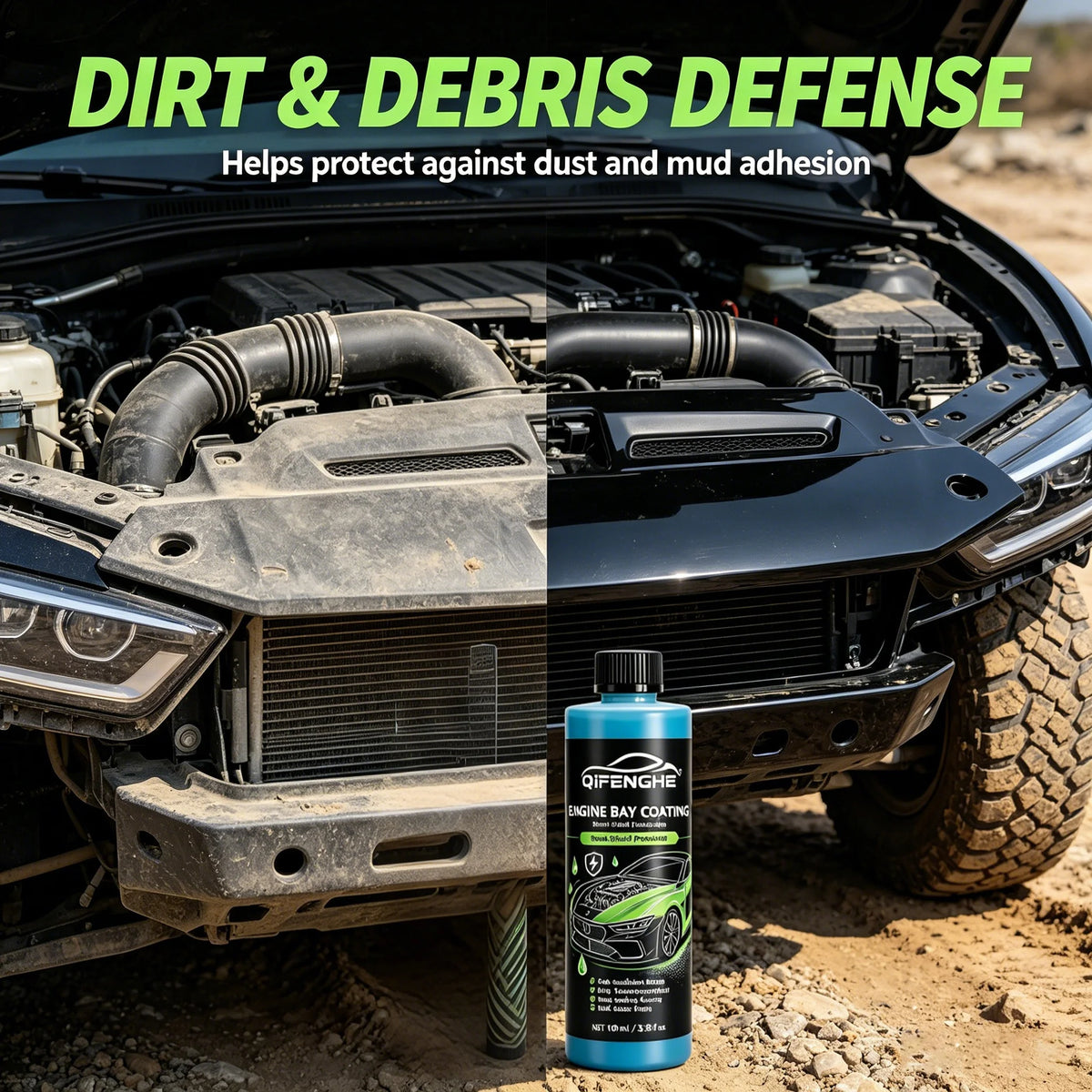 QIFENGHE 100ml Engine Bay Coating | High-Temp Gloss Shield Engine Bay Coating QXL Default Title