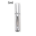 Refillable Mini Perfume Atomizer Spray Bottle 5ml | Travel Size Perfume Atomizer QXL 5ml Bright Sliver