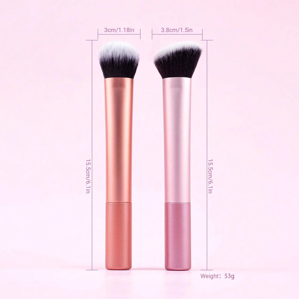 LUXEBLEND 2-Pc Blush & Contour Makeup Brush Set Makeup Brush Set QXL