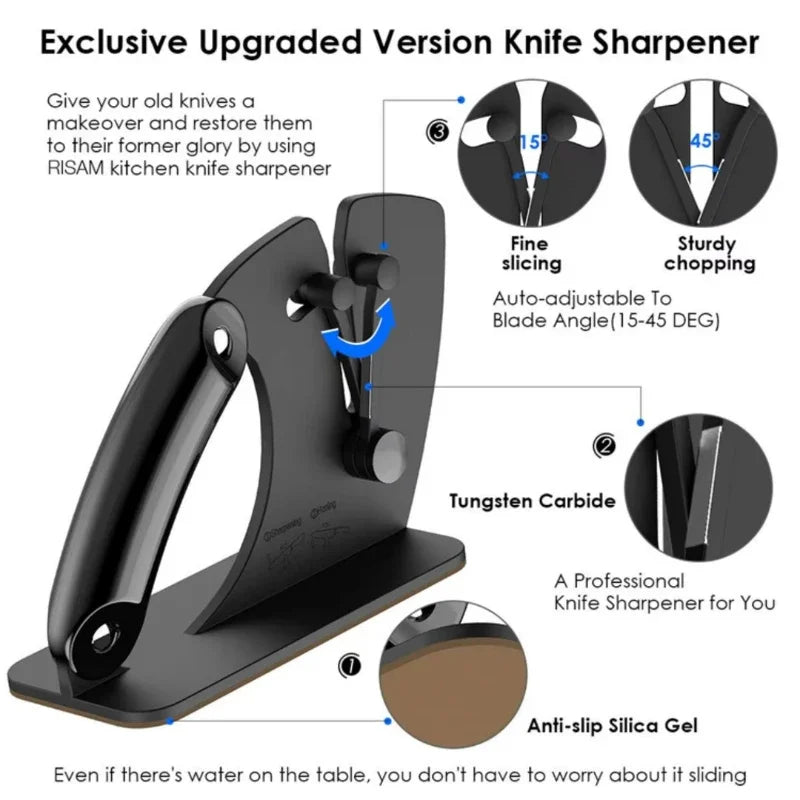 2-in-1 Professional Knife Sharpener & Honing System Knife Sharpener QXL