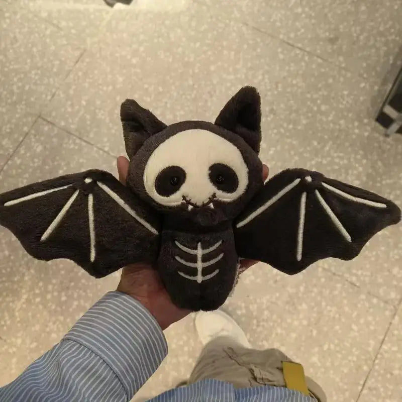 Kawaii Plush Skull Bat Keychain | Halloween Bag Charm Pendant Plush Keychain Pendant QXL