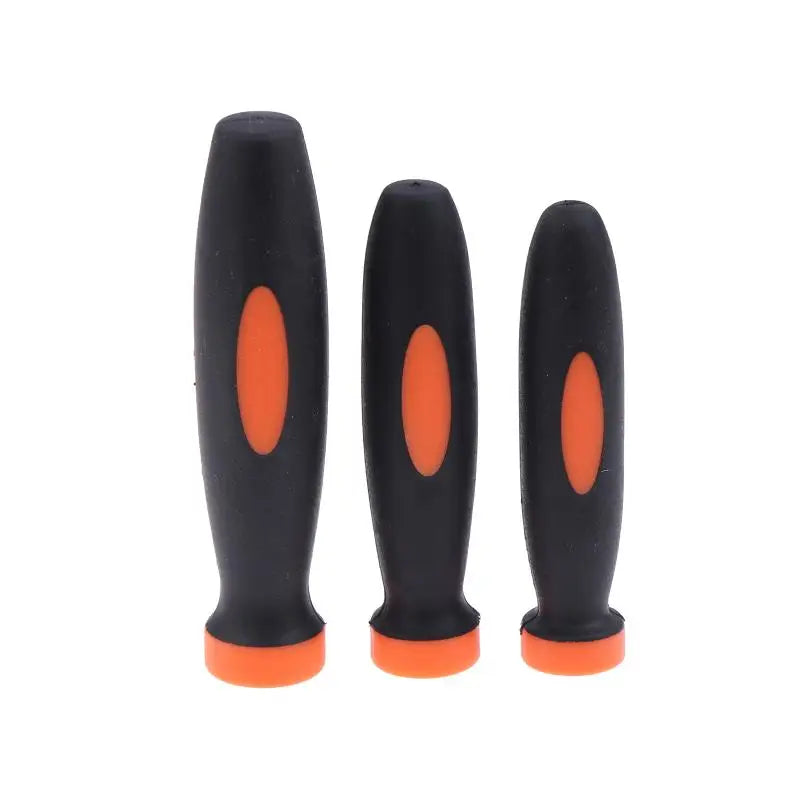 10-Pack TPR Rubber File Handles | Anti-Slip Hand Tool Grip File Handle Set QXL