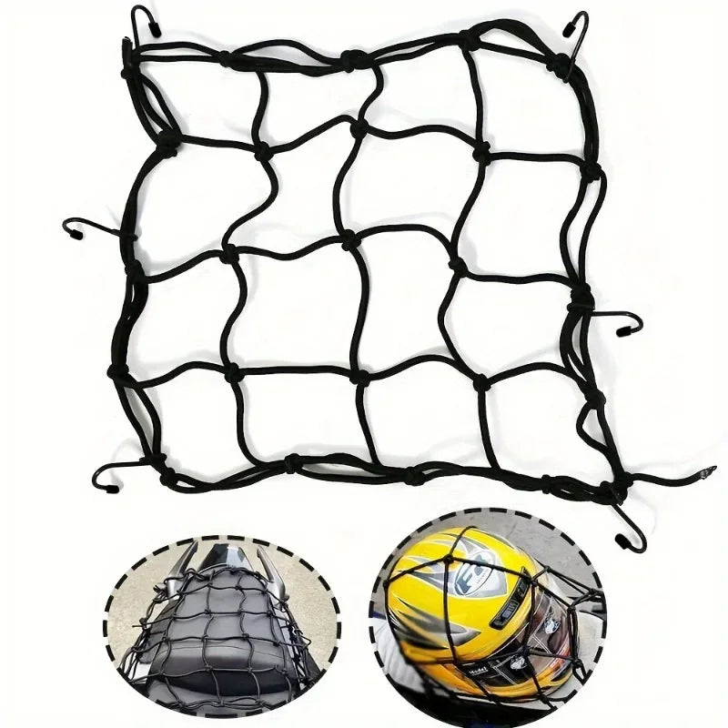 Universal Motorcycle Cargo Net | Reflective Luggage & Helmet Net Motorcycle Cargo Net QXL