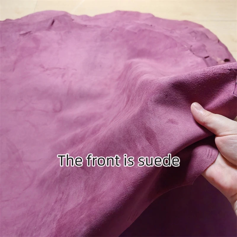 Taro Purple Frosted Sheepskin Leather 0.8–1mm | DIY Fabric Craft Leather Fabric QXL