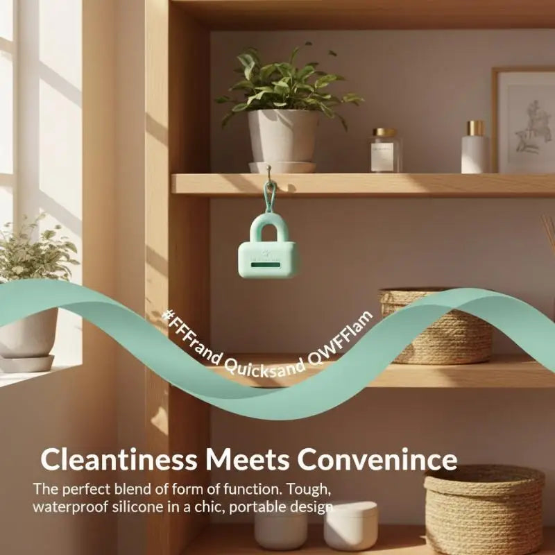 Silicone Pet Waste Bag Dispenser with Carabiner Clip Pet Waste Dispenser QXL