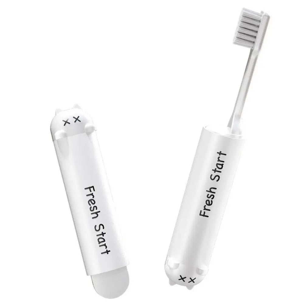Foldable Travel Toothbrush | Soft Bristle Portable Dental Brush Travel Toothbrush QXL