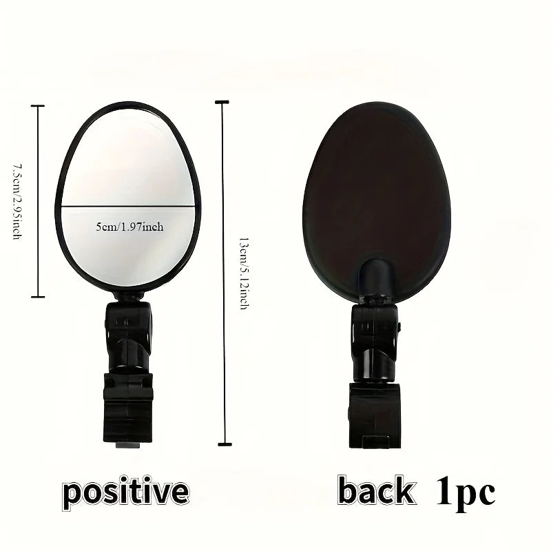 Bicycle Rear View Mirror | 360° Rotatable Oval Handlebar Mirror Bicycle Handlebar Mirror QXL