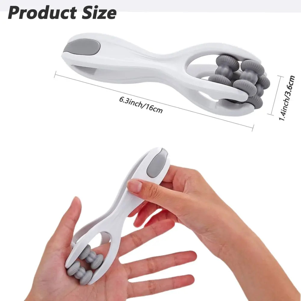 Dual-Row Roller Finger Massager | Portable Acupressure Tool Finger Roller Massager QXL