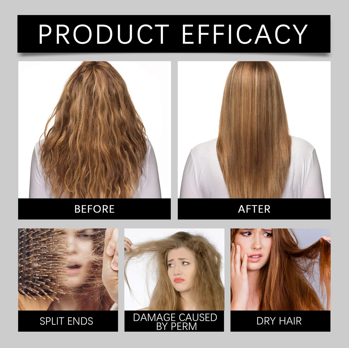 HOEGOA Leave-In Protein Cream Hair Mask – Repair & Nourish Leave-In Hair Treatment QXL