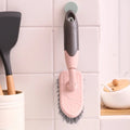 Stiff Bristle Tile & Grout Cleaning Brush | Floor Gap Scrubber Grout Cleaning Brush QXL Pink 1pc