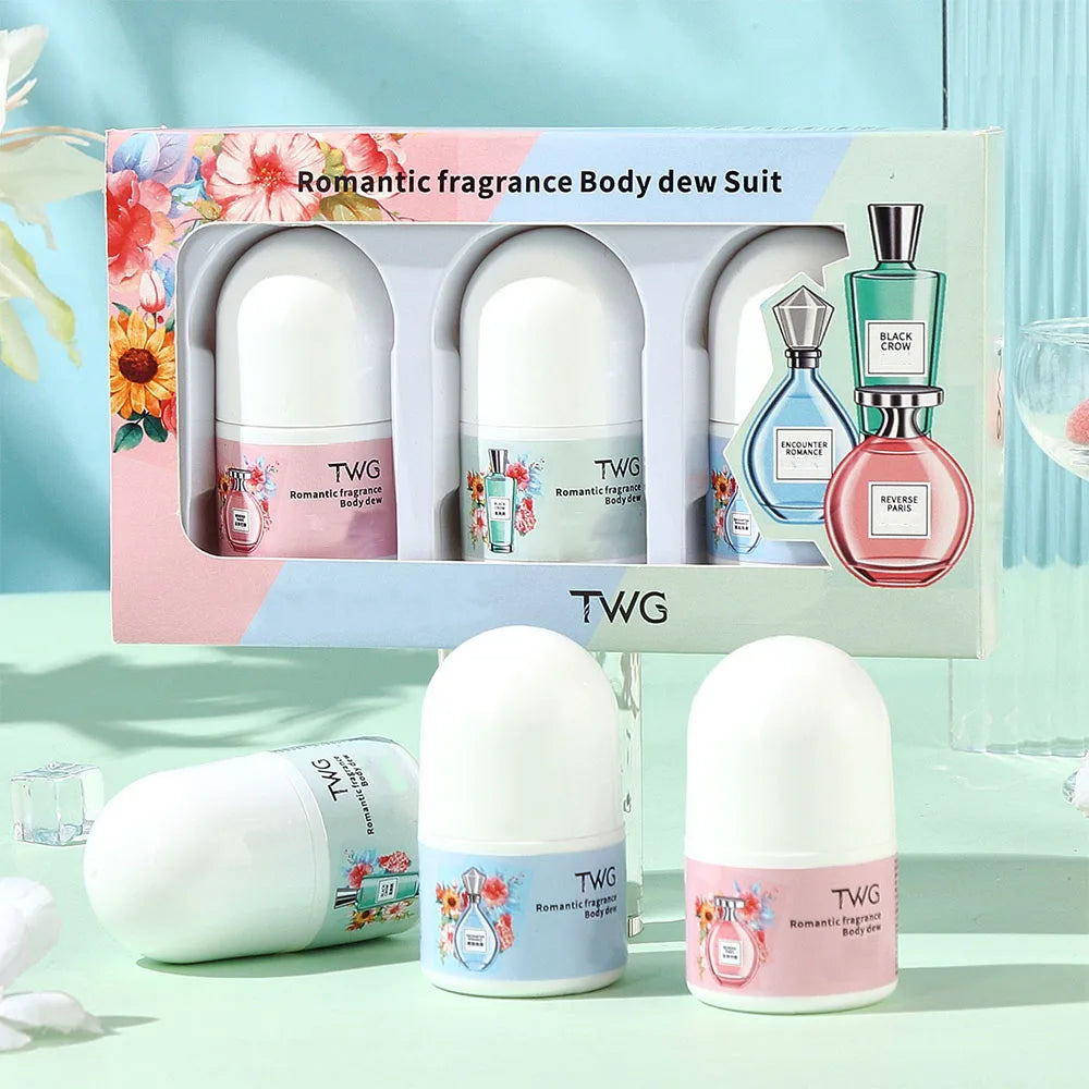 Solid Perfume Roll-On Stick | Woody Floral Fruity Scent Solid Roll-On Perfume QXL