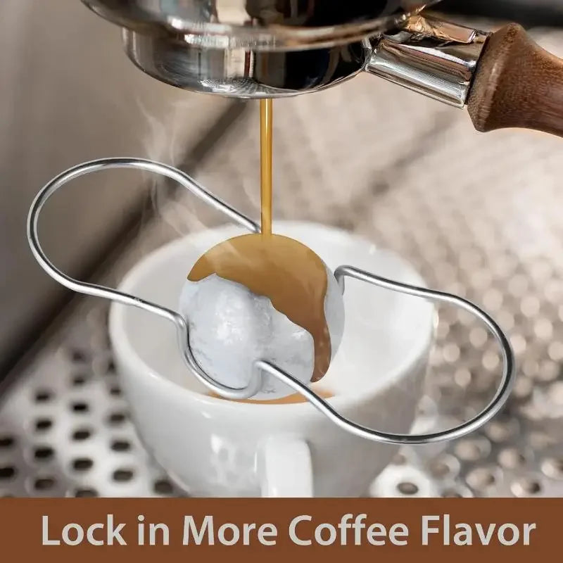 Stainless Steel Espresso Chilling Ball | Coffee Cooler Espresso Cooling Accessory QXL